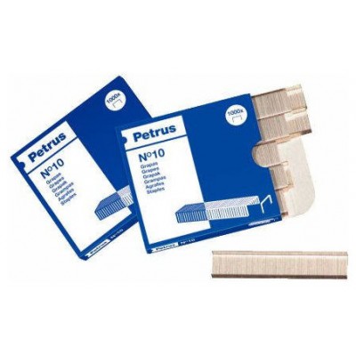 Petrus grapas Nº10 Galvanizada - Caja de 1000- en Huesoi