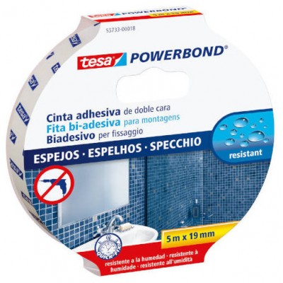 CINTA ADHESIVA POWERBOND DOBLE CARA EXTRA FUERTE (ESPEJOS) 19MM.X5M. TESA 55733-00018-02 (MIN10) (Espera 4 dias) en Huesoi