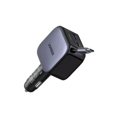 UGREEN 90W 2C1A FAST CAR CHARGER WITH RETRACTABLE USB-C CABLE (Espera 4 dias) en Huesoi UGREEN 90W 2C1A FAST CAR CHARGER WITH RETRACTABLE USB-C CABLE (Espera 4 dias) en Huesoi