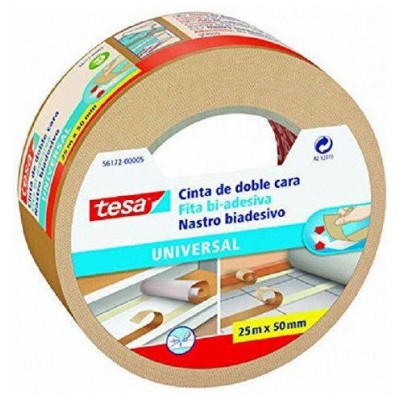 CINTA ADHESIVA UNIVERSAL DOBLE CARA ESPECIAL MOQUETAS 50MM.X25M. TESA 56172-00005-12 (MIN6) (Espera 4 dias) en Huesoi