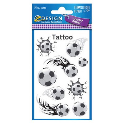 SOBRE CON 1 HOJA 76X120MM Y 9 PEGATINAS TATOO BALONES AVERY 56740 (Espera 4 dias) en Huesoi