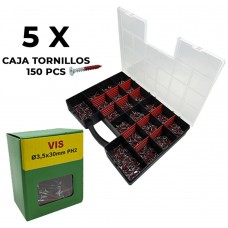 Maletín Clasificador Herramientas + 5 Cajas Tornillos  3,5 x 30mm PH2 (Espera 2 dias) en Huesoi