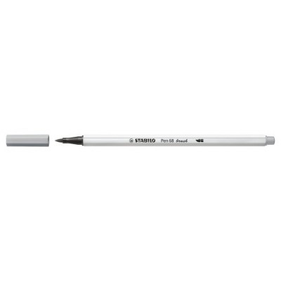 ROTULADOR PUNTA FIBRA PINCEL PEN 68 BRUSH GRIS MEDIO STABILO 568/95 (MIN10) (Espera 4 dias) en Huesoi