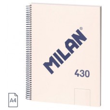 CUADERNO A4 CON ESPIRAL Y TAPA DURA, 80 HOJAS BLANCAS DE 95 GR/M, COLECCIÓN 430 SINCE 1918, BEIGE MILAN 57141E80BG (Espera 4 dias) en Huesoi