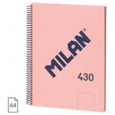 CUADERNO A4 CON ESPIRAL Y TAPA DURA, 80 HOJAS BLANCAS DE 95 GR/M, COLECCIÓN 430 SINCE 1918, ROSA MILAN 57141E80P (Espera 4 dias) en Huesoi