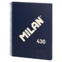 LIBRETA CON ESPIRAL, PAPEL CUADRICULADO, 80 HOJAS A4, SERIE 1918, AZUL MILAN 57143E80B (Espera 4 dias) en Huesoi