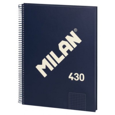 LIBRETA CON ESPIRAL, PAPEL CUADRICULADO, 80 HOJAS A4, SERIE 1918, AZUL MILAN 57143E80B (Espera 4 dias) en Huesoi