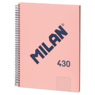 LIBRETA CON ESPIRAL, PAPEL CUADRICULADO, 80 HOJAS A4, SERIE 1918, ROSA MILAN 57143E80P (Espera 4 dias) en Huesoi