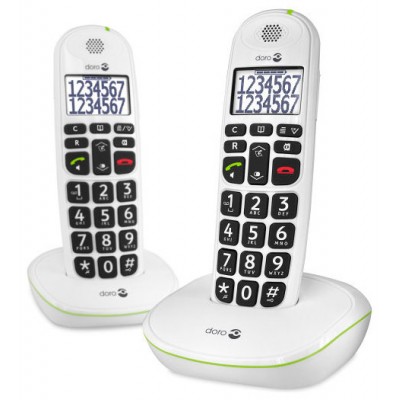 TELEFONO FIJO DORO PHONE EASY 110 2 INALÁMBRICO BLANCO en Huesoi