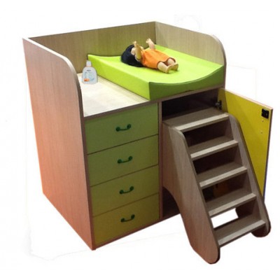 MUEBLE CAMBIADOR CON ESCALERA GIRATORIA Y CAJONES HAYA MOBEDUC 600716HPS18 (Espera 4 dias) en Huesoi