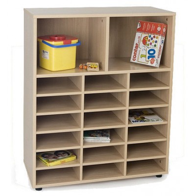 MUEBLE INTERMEDIO CASILLERO Y 2 CASILLAS HAYA MOBEDUC 600812HP18 (Espera 4 dias) en Huesoi