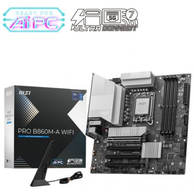 MSI PRO B860M-A WIFI placa base Intel B860 LGA 1851 (Socket V1) micro ATX (Espera 4 dias) en Huesoi