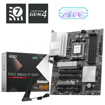 PLACA MSI PRO B840-P WIFI,AMD,AM5,B840,4DDR5,USB TYPE-C,WIFI,AURA,ATX (Espera 4 dias) en Huesoi