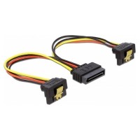 Delock Cable power sata 15pin 2x sata hdd angled en Huesoi