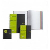 CUADERNO 100% RECICLADO NB-4 A5 120HOJAS TAPAS POLIPROPILENO MIQUELRIUS 6039 (Espera 4 dias) en Huesoi