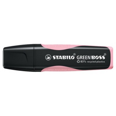 MARCADOR FLUORESCENTE GREEN BOSS PASTEL RUBOR ROSA STABILO 6070/129 (MIN10) (Espera 4 dias) en Huesoi