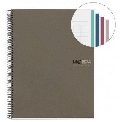 CUADERNO 100% RECICLADO NB-4 A5 120HOJAS ECOGRIS MIQUELRIUS 6084 (Espera 4 dias) en Huesoi