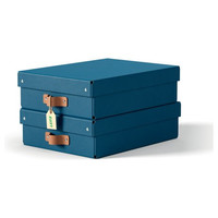 PACK 2 CAJAS DE ALMACENAMIENTO CART&Oacute;N MEDIANA BAJA COLOR AZUL LEITZ 61480068 (Espera 4 dias) en Huesoi