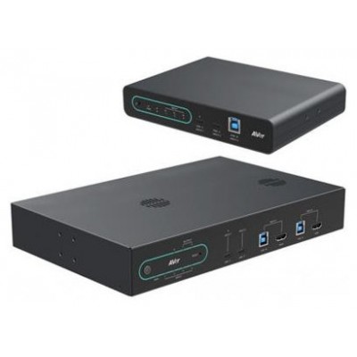 AVER HUB SERIES 4K BYOM (61B35A0000AE) 5X2 USB AND HDMI SWITCH WITH IA FUNCTIONS AND USB-C POWER DELIVER, INCLUDING EXTENSION KIT FOR LARGE ROOMS (HUB35 WITH EXT35 KIT) (Espera 4 dias) en Huesoi