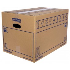 CAJA DE MUDANZA MONTAJE MANUAL L 500X300X300. CARTÓN DOBLE BANKERS BOX 6208201 (MIN10) (Espera 4 dias) en Huesoi