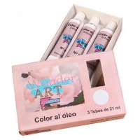 CAJA 3 TUBOS 21ML. ÓLEO Nº.02 BLANCO ZINC TITANIUM WONDER ART BY PRYSE 6250002 (Espera 4 dias) en Huesoi