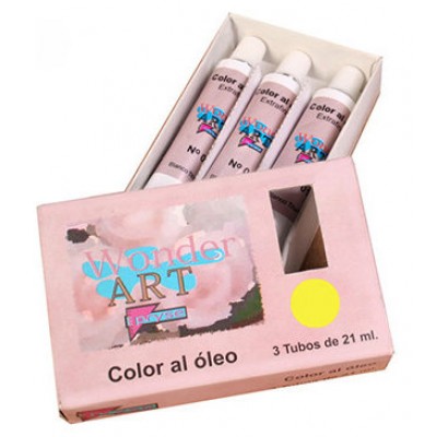 CAJA 3 TUBOS 21ML. ÓLEO Nº.07 AMARILLO LIMÓN WONDER ART BY PRYSE 6250007 (Espera 4 dias) en Huesoi