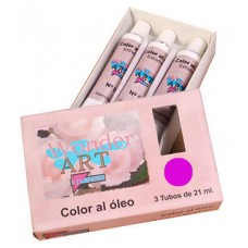 CAJA 3 TUBOS 21ML. ÓLEO Nº.17 MAGENTA WONDER ART BY PRYSE 6250017 (Espera 4 dias) en Huesoi