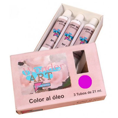 CAJA 3 TUBOS 21ML. ÓLEO Nº.17 MAGENTA WONDER ART BY PRYSE 6250017 (Espera 4 dias) en Huesoi