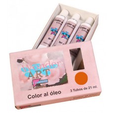 CAJA 3 TUBOS 21ML. ÓLEO Nº.19 ROJO CADMIUM MEDIO WONDER ART BY PRYSE 6250019 (Espera 4 dias) en Huesoi