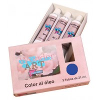 CAJA 3 TUBOS 21ML. ÓLEO Nº.27 AZUL COBALTO WONDER ART BY PRYSE 6250027 (Espera 4 dias) en Huesoi