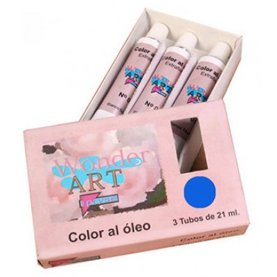 CAJA 3 TUBOS 21ML. ÓLEO Nº.28 AZUL ULTRAMARINO WONDER ART BY PRYSE 6250028 (Espera 4 dias) en Huesoi