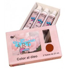CAJA 3 TUBOS 21ML. ÓLEO Nº.36 SIENA TOSTADO WONDER ART BY PRYSE 6250036 (Espera 4 dias) en Huesoi