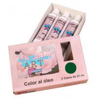 CAJA 3 TUBOS 21ML. ÓLEO Nº.37 SOMBRA TOSTADO WONDER ART BY PRYSE 6250037 (Espera 4 dias) en Huesoi