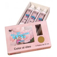 CAJA 3 TUBOS 21ML. ÓLEO Nº.38 SIENA CRUDO WONDER ART BY PRYSE 6250038 (Espera 4 dias) en Huesoi