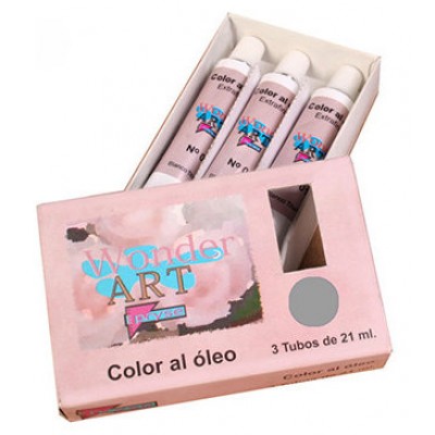 CAJA 3 TUBOS 21ML. ÓLEO Nº.61 GRIS WONDER ART BY PRYSE 6250061 (Espera 4 dias) en Huesoi