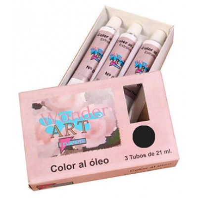 CAJA 3 TUBOS 21ML. ÓLEO Nº.66 NEGRO MARFIL WONDER ART BY PRYSE 6250066 (Espera 4 dias) en Huesoi
