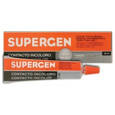 ADHESIVO DE CONTACTO INCOLORO EN TUBO TIPO CLASICO 40ML. SUPERGEN 62601-00000-04 (MIN24) (Espera 4 dias) en Huesoi