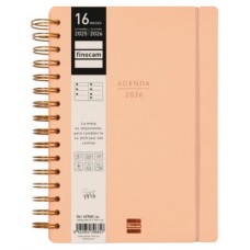 AGENDA 16 MESES SEPTIEMBRE 2025-DICIEMBRE 2026 HAIKU E10-155X212 SEMANA VISTA HORIZONTAL CORAL+ FINOCAM 627400326 (Espera 4 dias) en Huesoi