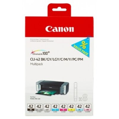 Canon PIXMA PRO-100 Cartuchos Pack 8 colores CLI-42 en Huesoi