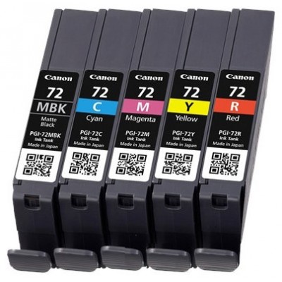 CANON Cartucho PGI-72KIT-COL Pixma Pro 10 Kit MBK/C/M/Y/R en Huesoi