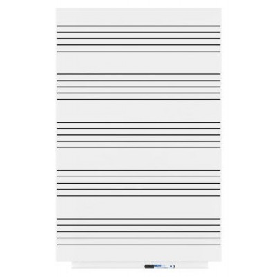 PIZARRA SKINMUSIC 75X115CM LACADA BLANCO CON PENTAGRAMA ROCADA 6420RM (Espera 4 dias) en Huesoi