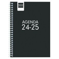 AGENDA ESCOLAR 2024-2025 8º 120X164 SEMANA VISTA HORIZONTAL COOL NEGRO FINOCAM 645000325 (Espera 4 dias) en Huesoi