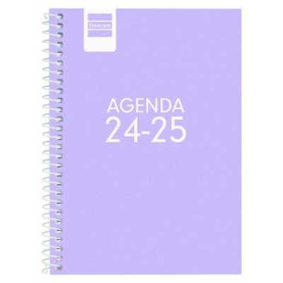 AGENDA ESCOLAR 2024-2025 8º 120X164 SEMANA VISTA HORIZONTAL COOL LILA FINOCAM 645000825 (Espera 4 dias) en Huesoi