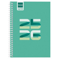 AGENDA ESCOLAR 2025-2026 COOL 8&ordm; 120X164 SEMANA VISTA HORIZONTAL VERDE+ FINOCAM 645000926 (Espera 4 dias) en Huesoi