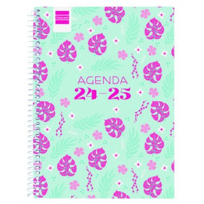 AGENDA ESCOLAR 2024-2025 4º 155X212 SEMANA VISTA HORIZONTAL COOL SELVA FINOCAM 645040725 (Espera 4 dias) en Huesoi