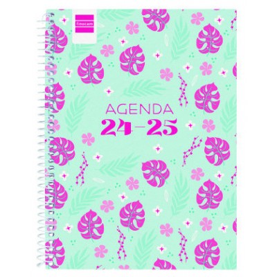 AGENDA ESCOLAR 2024-2025 4º 155X212 SEMANA VISTA HORIZONTAL COOL SELVA FINOCAM 645040725 (Espera 4 dias) en Huesoi