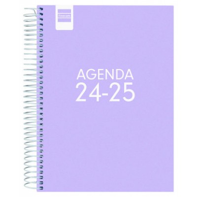 AGENDA ESCOLAR 2024-2025 4º 155X212 1 DÍA PÁGINA COOL LILA FINOCAM 645060825 (Espera 4 dias) en Huesoi