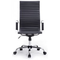 SILLA DE OFICINA EQUIP RESPALDO ALTO COLOR NEGRO en Huesoi