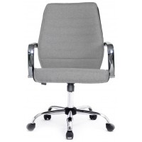 EQUIP SILLA DE OFICINA RESPALDO MEDIO COLOR GRIS DISEÑO ERGONOMICO en Huesoi