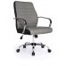 EQUIP SILLA DE OFICINA RESPALDO MEDIO COLOR GRIS DISEÑO ERGONOMICO en Huesoi